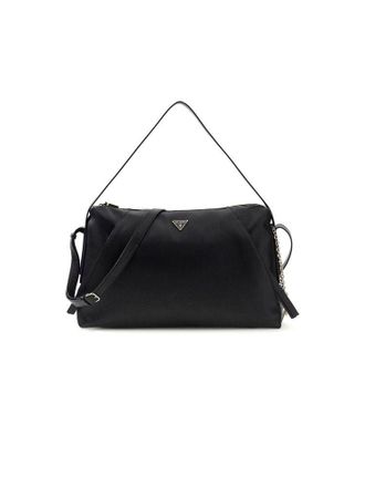 Guess Womens Shoulder Bag Black Polyurethane - Shoulder-Bags