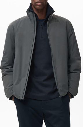 Mango Packable Waterproof Thermolite Jacket in Dark Green at Nordstrom, Size X-Large