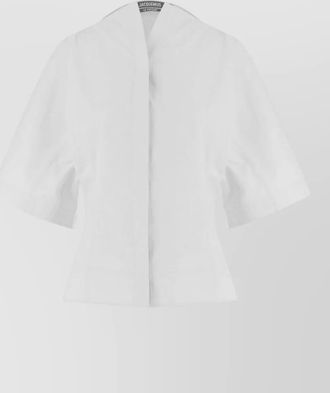 Jacquemus cotton long-sleeve blouse