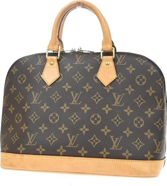Louis Vuitton Alma Monogram Canvas Brown Canvas Handbag (Pre-Owned)