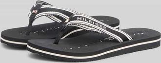 Tommy Hilfiger Zehentrenner mit Logo Details in Black, Gr&ouml;&szlig;e 36