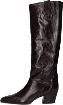 Zinda Schoenen, Dames, Bruin, 38 EU, Leer, Over-knee Boots 3638