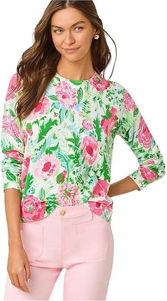 Lilly Pulitzer Tensley Sweater Womens Sweater Poppy Party : XXS, Acrylic/Cotton/Polyester