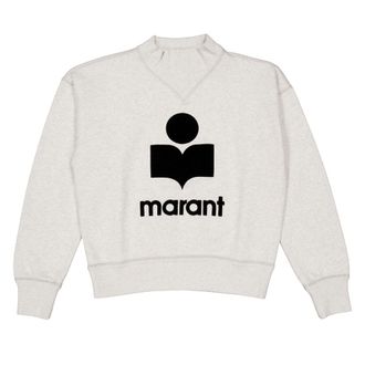 Isabel Marant Isabel Marent Etoile Moby Flock Logo Sweatshirt, Brand Size 34 ( US Size 2 )