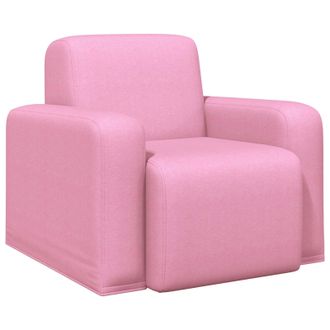 vidaXL Poltrona Rosa Tessuto Vidaxl
