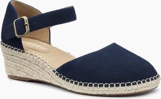 Hotter Womens Pacific II Womens Espadrille Wedges - Navy - Size: 6.5
