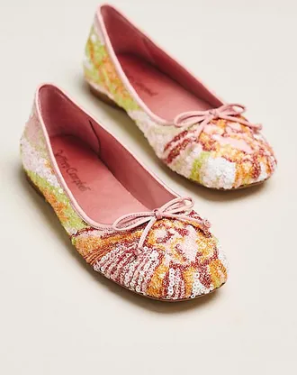 Jeffrey Campbell Kalli Sequin Ballet Flats