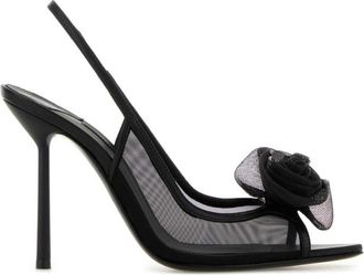 Le Silla Black Slingback Heels