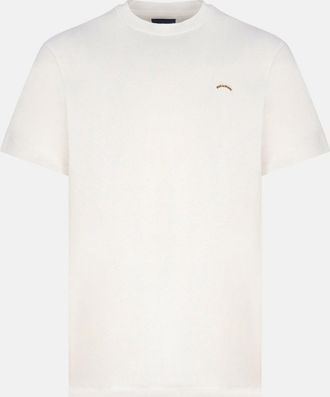 Paul & Shark PURE COTTON JERSEY BADGE T SHIRT Size: XXL, colour: W