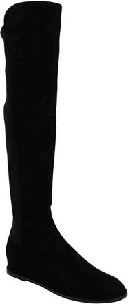 Stuart Weitzman Womens Mainline Suede Hidden Wedge Knee-High Boot