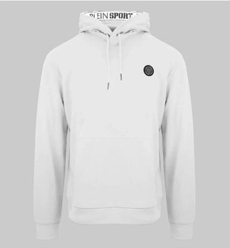 Plein Sport Heren, Sweatshirts & Hoodies, Wit, Maat: 2XL Katoen