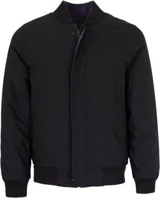 Lords of Harlech Jenkin Reversible Bomber Jacket in Black at Nordstrom, Size Xx-Large