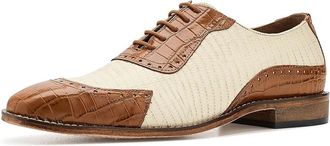 Stacy Adams Tarango Modified Cap Toe Oxford Mens Shoes Tan : 11.5 M, Leather