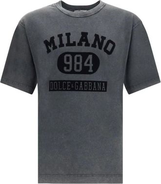 Dolce & Gabbana Hombre, Camisetas, Gris, Talla: L