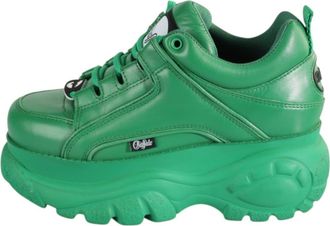 Buffalo Classic Low Leather Sneaker in Green at Nordstrom, Size 40