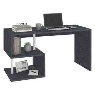Dmora Escritorio Dmorisc, Escritorio Lineal Con Soporte Para Pc, Mesa De Oficina Multiusos, Escritorio Multiposici&oacute;n Para Ahorrar Espacio, 100% Made In Ital