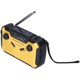 OEM Radio Digital Fm/am/wb Para Exteriores, Linterna Solar De Emergencia Con Manivela, Luz De Lectura Led, Alarma Sos, Bater&iacute;a De 2500 Mah, Salida Usb, Co