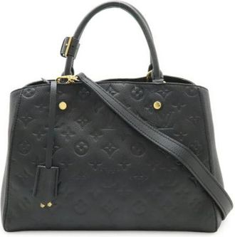 Louis Vuitton Pre-owned Shoulder Bag - Dames - Vintage Handtas - Zwart - ONE Size - Leer - Vintage