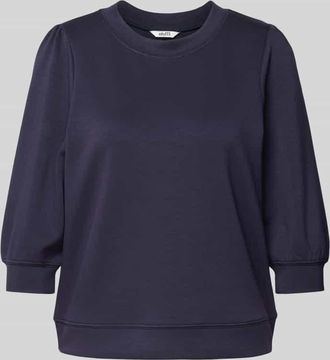 Mbym mbyM Sweatshirt aus Viskose-Mix mit 3/4-Arm Modell Kadi in Marine, Gr&ouml;&szlig;e XS