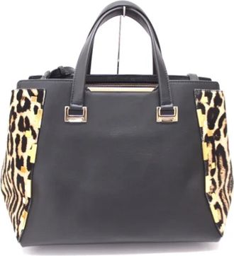 Jimmy Choo London Tweedehands leren handtassen - Dames - Vintage Handtas - Bruin - ONE Size - Vintage