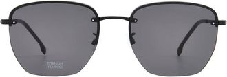 HUGO BOSS Dark Grey Square Mens Sunglasses BOSS 1712/F/SK 0003/IR 58