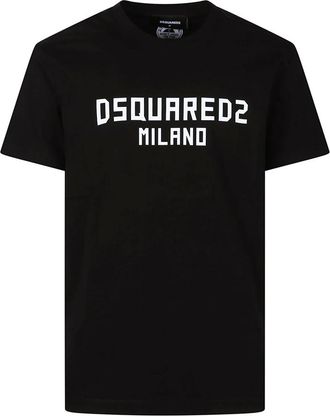Dsquared2 Milano Cool Fit T-Shirt - Heren - T-shirts - Zwart - M - Katoen - Tops