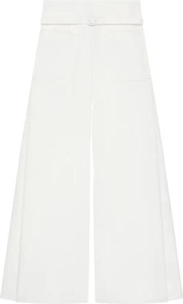 Courr&egrave;ges Wide Broeken - Dames - Wijde Broeken - Wit - S - Broeken