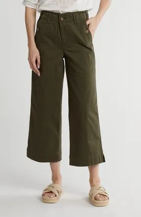 Democracy Wide Leg Ankle Crop Pants in Caper at Nordstrom Rack, Size 10
