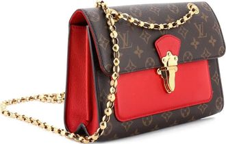 Louis Vuitton Victoire Handbag Monogram Canvas and Leather shoulder bag - Bruin