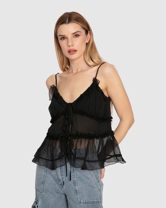 Belle & Bloom Heart Of Glass Chiffon Cami