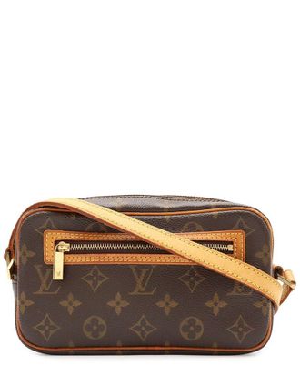 Louis Vuitton Brown Coated/Waterproof Canvas Pochette Cite (Authentic Pre- Loved)