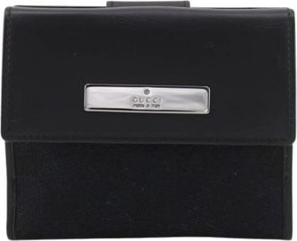 Gucci Pre-owned GG Canvas Compact Portemonnee - Dames - Vintage Accessoires - Zwart - ONE Size - Vintage