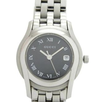 Gucci Pre-owned Vintage Roestvrijstalen Horloge - Dames - Vintage Horloges - Grijs - ONE Size - Vintage