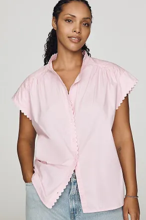 English Factory Cap Sleeve Buttondown Shirt