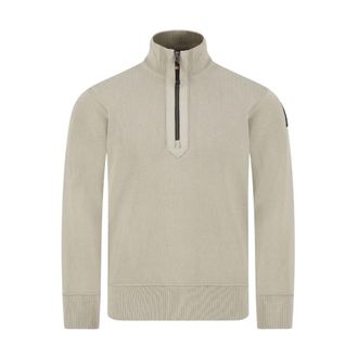Parajumpers Basic Scoe Half-Zip Cardigan - Heren - Sweatshirts & Hoodies - Beige - Maat: XL Katoen