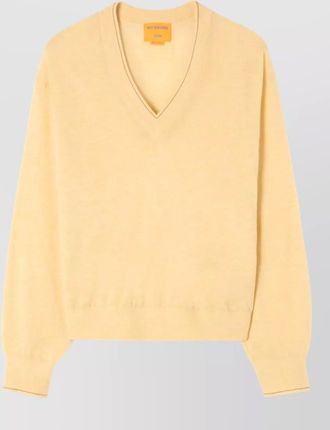 Guest In Residence cashmere fine-knit v-neck top