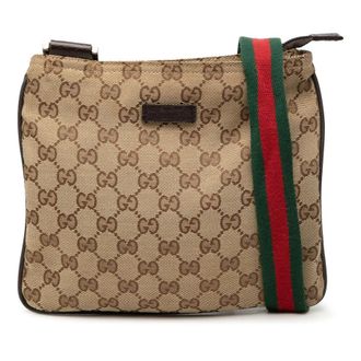 Gucci Pre-owned Gucci GG Canvas Web Crossbody Ladies TSQGU486BXDC2B19