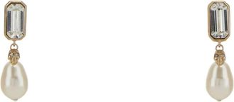 Alexander McQueen Alexander McQueen, Earrings, female, Yellow, Size: ONE SIZE Skull & Crystal Earrings