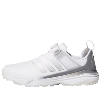 adidas Adipower 26 Boa Spikeless Golf Shoes Cloud White Silver Metallic Grey Two JS4140