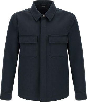 Tom Ford Blue Twill Overshirt