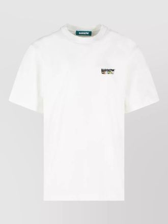 Barrow cotton t shirt short sleeves crew neck