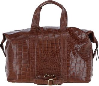 Ashwood Leather Mens Viaggiatore Large Travel Weekend Holdall - Dark Brown - One Size