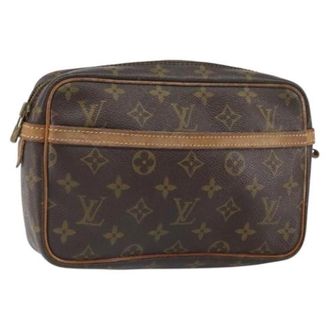 Louis Vuitton Pre-owned Canvas Clutch - Dames - Pre-owned - Bruin - Maat: ONE Size