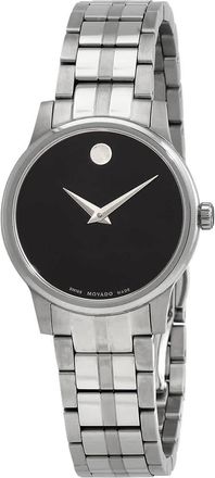 Movado Museum Classic Quartz Black Dial Ladies Watch 0607537