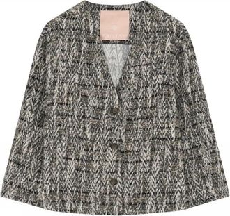 Gustav Chelina Jacket Blazer in Chateagray - Dames - Blazers - Grijs - XS - Katoen - Jassen