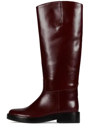 Jeffrey Campbell Womens Marshy Knee-High Boots In Espresso/wine