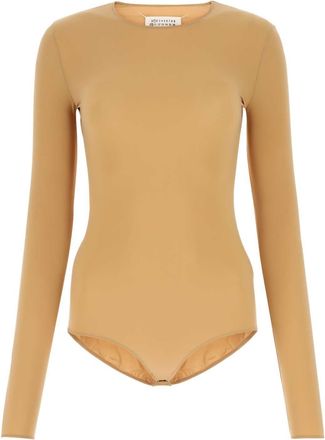Maison Margiela Skin Pink Stretch Nylon Bodysuit