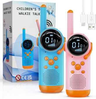 OEM Walkie Talkie Para Ni&ntilde;os, Walkie Talkie Recargable, Juguete Para Exteriores, Regalos De Cumplea&ntilde;os Para Ni&ntilde;os Y Ni&ntilde;as De 3 A 12 A&ntilde;os Para Aventuras Al