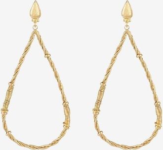 Gas Bijoux Goldene Clip-Ohrhänger Bibi Torsade