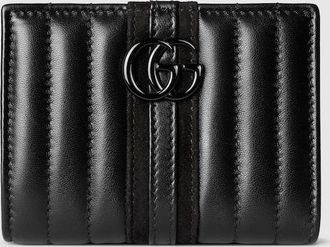 Gucci Jetset GG Marmont Small Wallet, Black, Leather